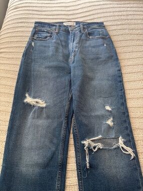 Abercrombie Curve Love Ankle Straight Jeans Women’s 26 Ultra High Rise